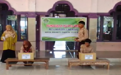 Jauharul Fikri Muslih Raih Suara Terbanyak, Pimpin OSIM MTsN 2 Kendal Periode 2025-2026