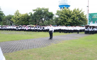 Semangat Tak Padam, Upacara HAB Ke-80 Kemenag di Kendal Tetap Hikmat Meski Diguyur Hujan
